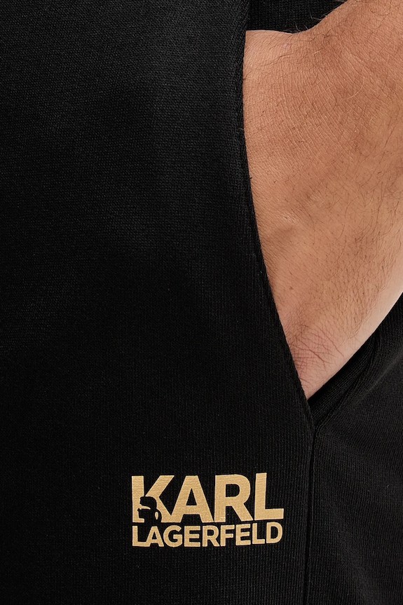 Karl Lagerfeld szorty bawełniane czarny 561917.705783