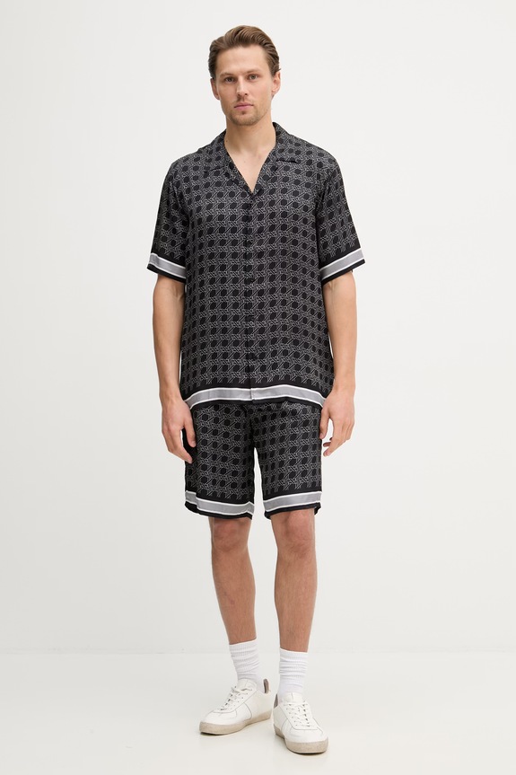 Karl Lagerfeld pantaloni scurți bărbați cu vâscoză 561881.265702 negru SS26