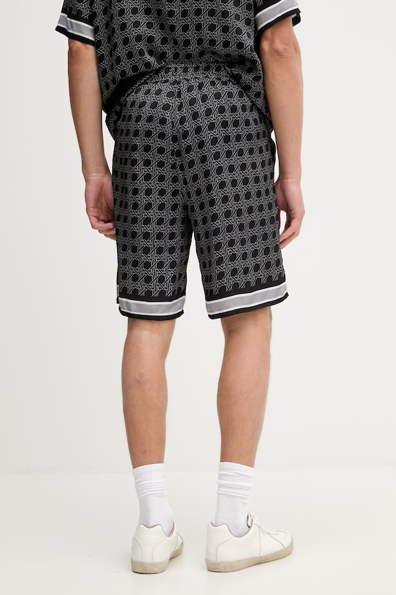 Îmbrăcăminte Karl Lagerfeld pantaloni scurți bărbați cu vâscoză 561881.265702 negru