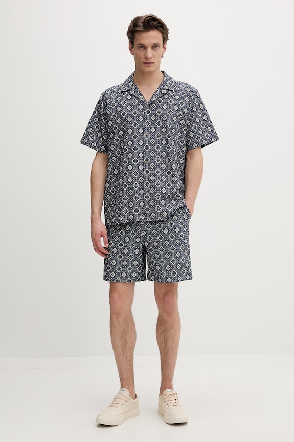 Les Deux szorty męskie bawełniane Harry 1001373 niebieski SS26