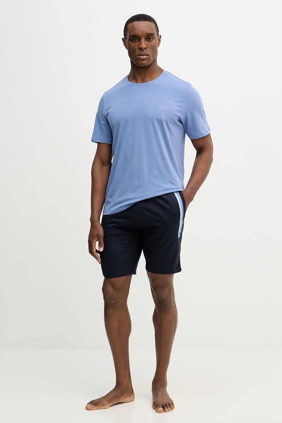 BOSS szorty bawełniane Authentic Shorts 50554778 granatowy SS26