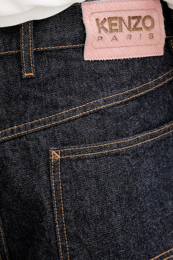 Džínové šortky Kenzo námořnická modř FG55DS4026U1