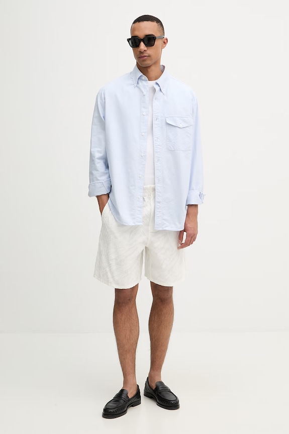 Kenzo szorty męskie bawełniane FG55SH5089JS biały SS26