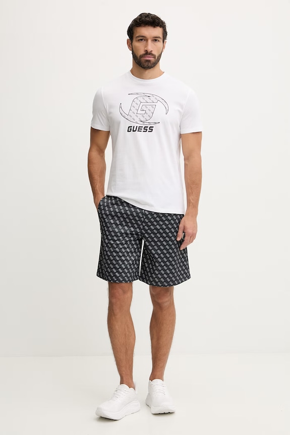 Guess pantaloni scurți KORBIN Z4YD03.K7122 negru SS26