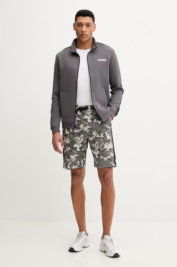 Bavlněné šortky Guess CHAYTON Z6RD00.K9YI1 šedá SS26