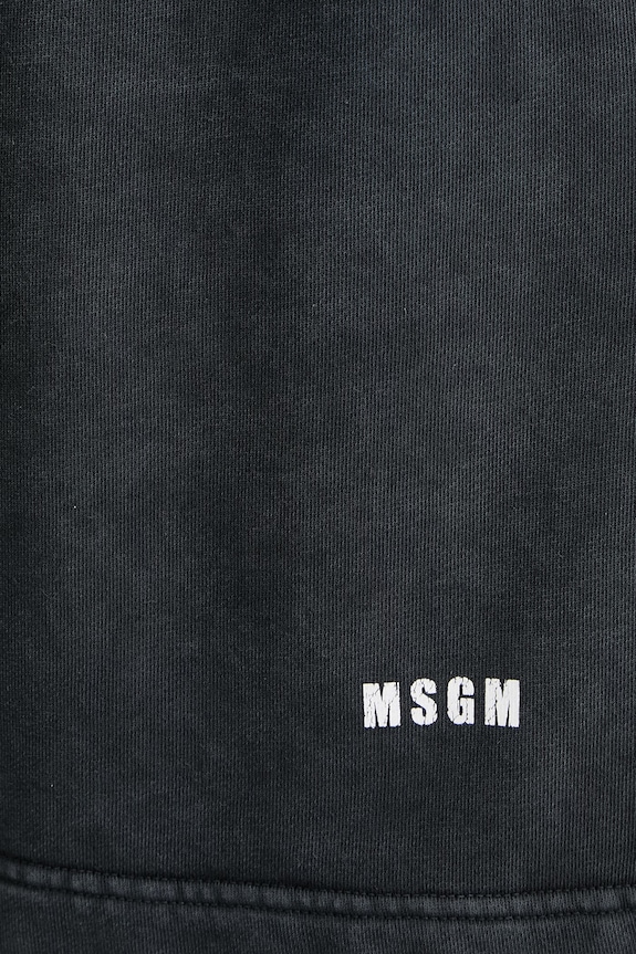 MSGM pantaloncini in cotone grigio 4040MB71SE.267092
