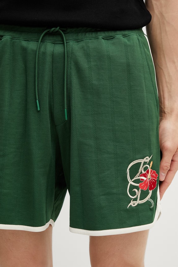 Drôle de Monsieur Hibiscus шорты с хлопком для мужчин зелёный K.BS181.PL160.DGN
