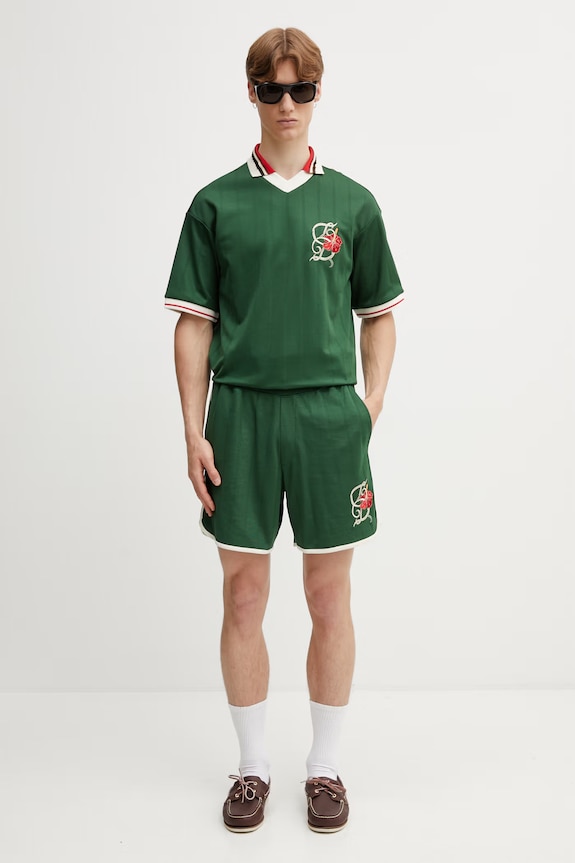 Drôle de Monsieur kratke hlače za muškarce s pamukom Hibiscus K.BS181.PL160.DGN zelena