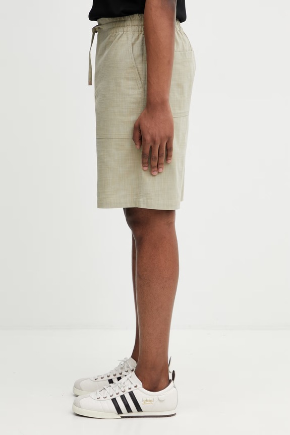 Drôle de Monsieur men's shorts with cotton K.BS176.CO273.KK green SS26