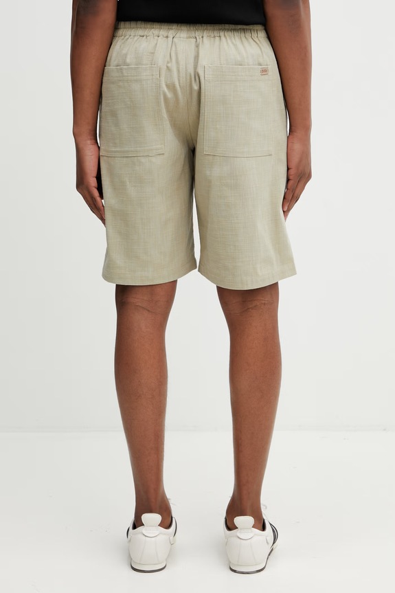 Clothing Drôle de Monsieur men's shorts with cotton K.BS176.CO273.KK green