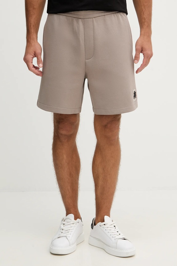 Armani Exchange szorty z elastanem brązowy XM001773.AF10818