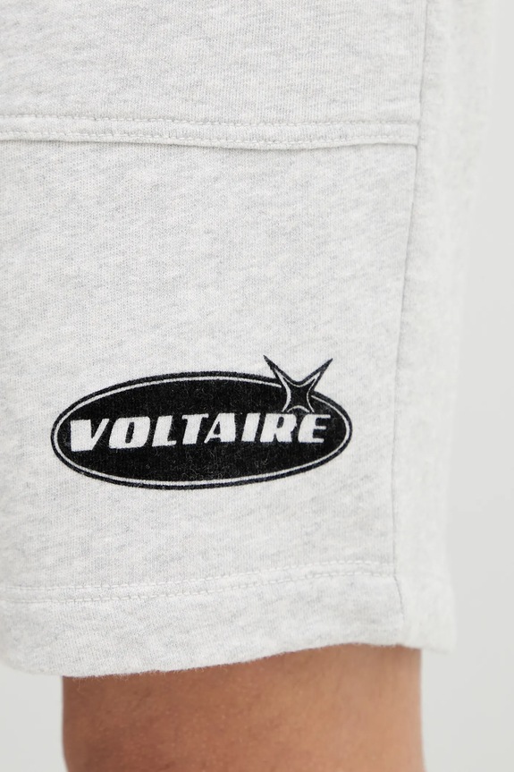 ZADIG&VOLTAIRE pantaloni scurți din bumbac gri JMBS01032