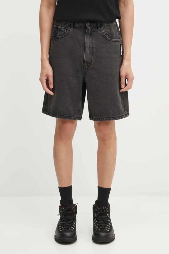 Джинсовые шорты AAPE Now гладкий чёрный AAPSPMB668XXO