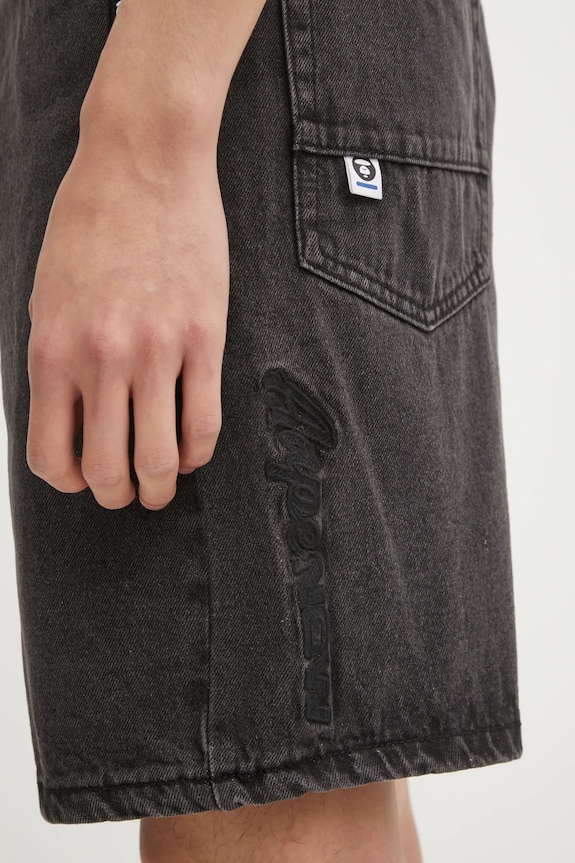 Джинсовые шорты AAPE Now чёрный AAPSPMB668XXO