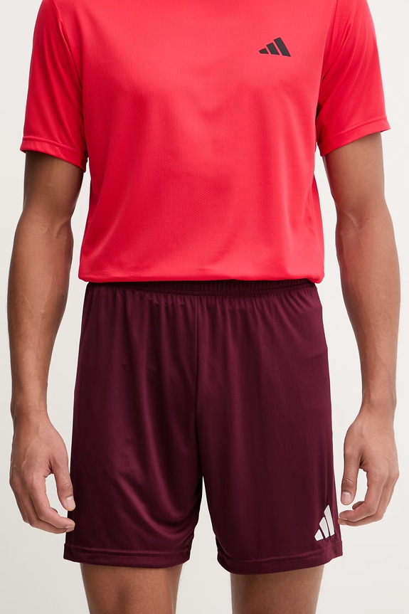 Шорти для тренувань adidas Performance Entrada26 трикотаж бордо JZ2514