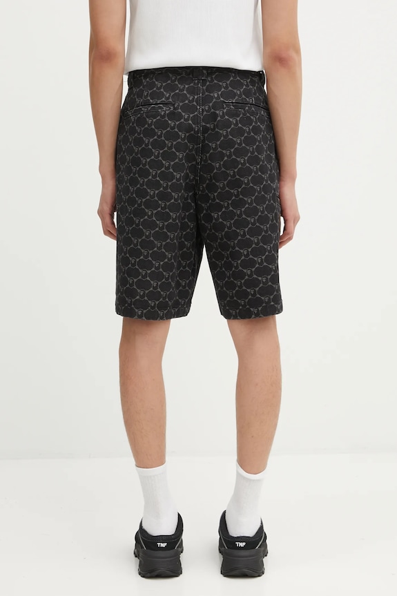 Одяг Джинсові шорти A Bathing Ape College Monogram 1L30151302 чорний