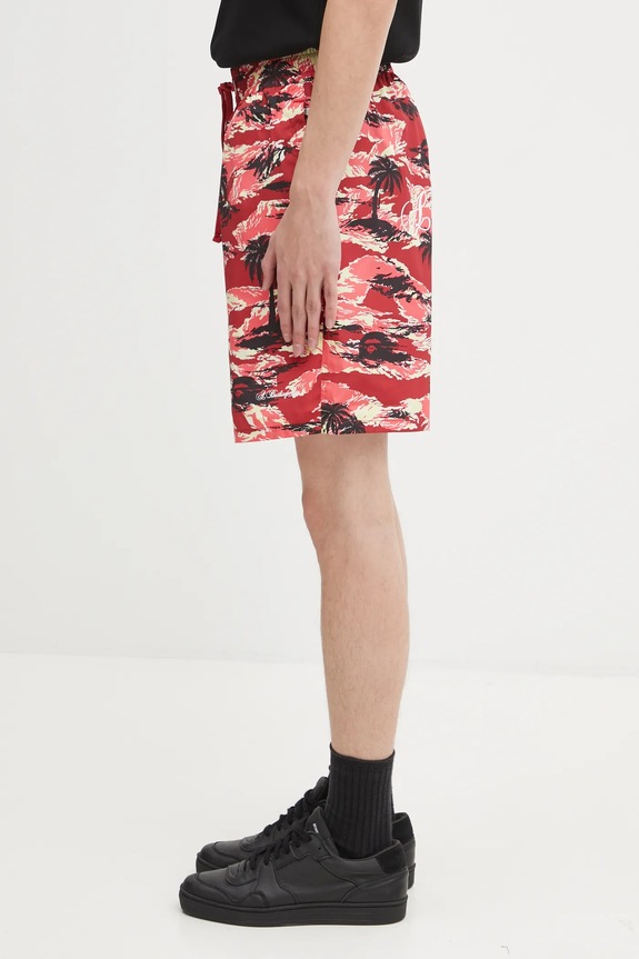 A Bathing Ape szorty Palm Tree Camo 1L30153312 czerwony SS26