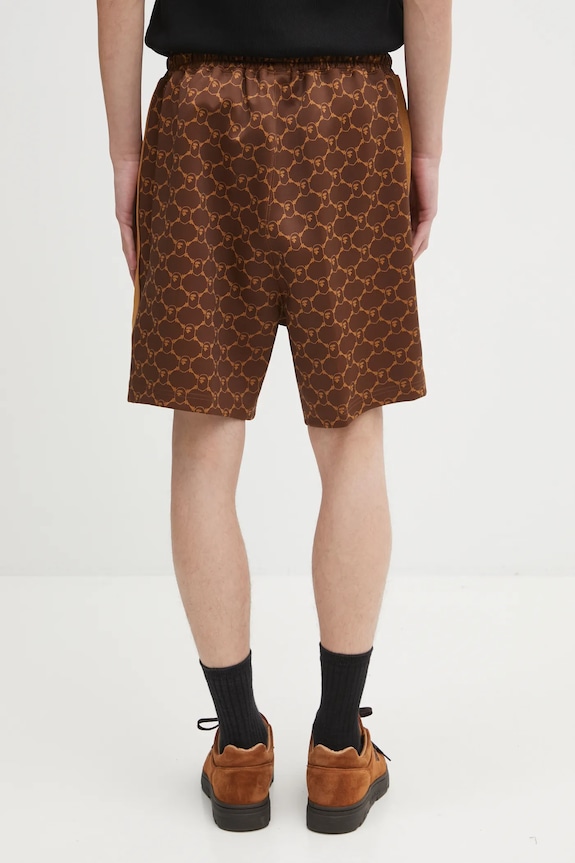 Дрехи Къс панталон A Bathing Ape College Monogram 1L30153320 кафяв