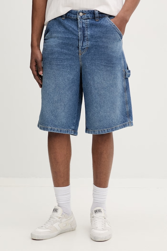 Diesel pantaloni scurți pentru bărbați, din denim D-LIVERY-W albastru A19270.0ADBW