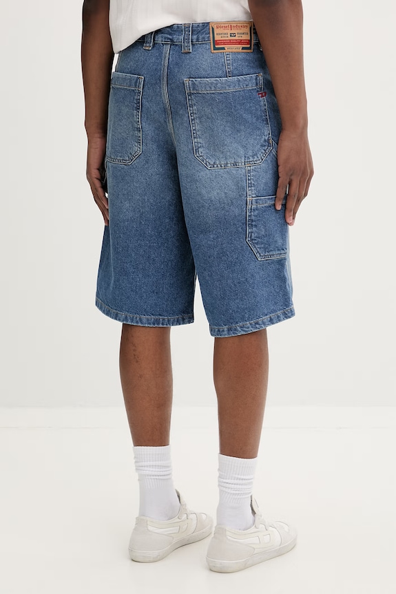 Îmbrăcăminte Diesel pantaloni scurți pentru bărbați, din denim D-LIVERY-W A19270.0ADBW albastru