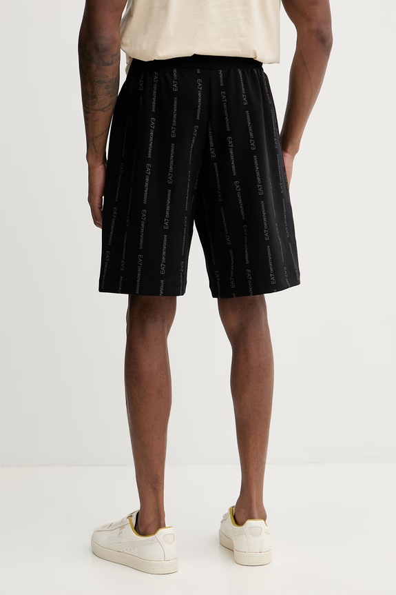 Oblečenie EA7 Emporio Armani teplákové šortky pánske s bavlnou AF12660.7M001393 čierna