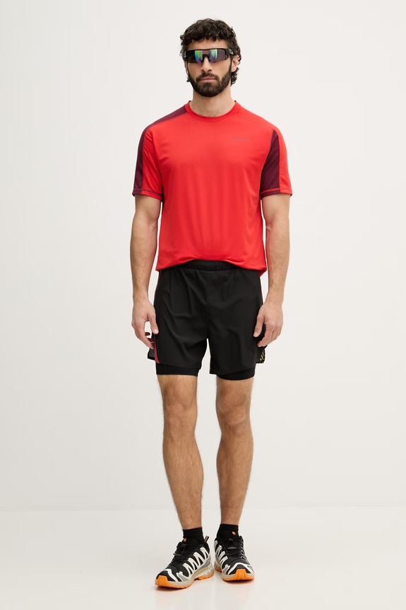 La Sportiva pantaloni scurți de trekking pentru bărbați Flow ZARS040 negru SS26