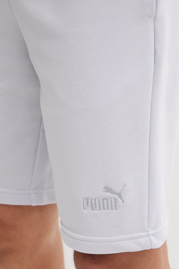 Puma szorty dresowe męskie z bawełną Essential Logo fioletowy 682595