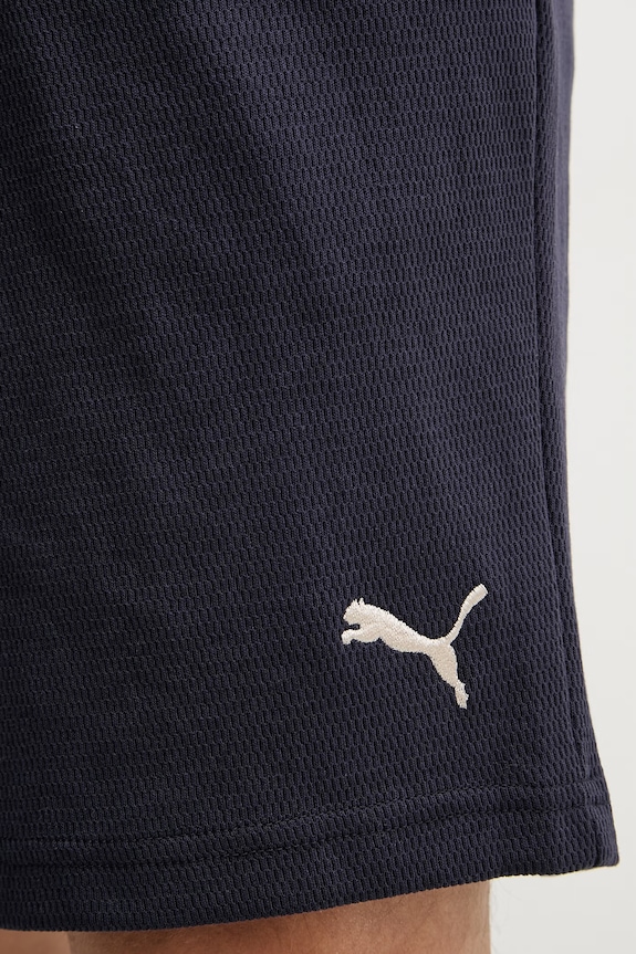 Puma pantaloni scurți de trening pentru bărbați, cu bumbac Essential Elevated bleumarin 692021
