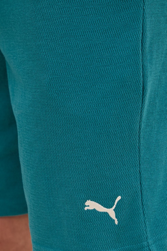 Puma pantaloni scurți de trening pentru bărbați, cu bumbac Essential Elevated turcoaz 692021