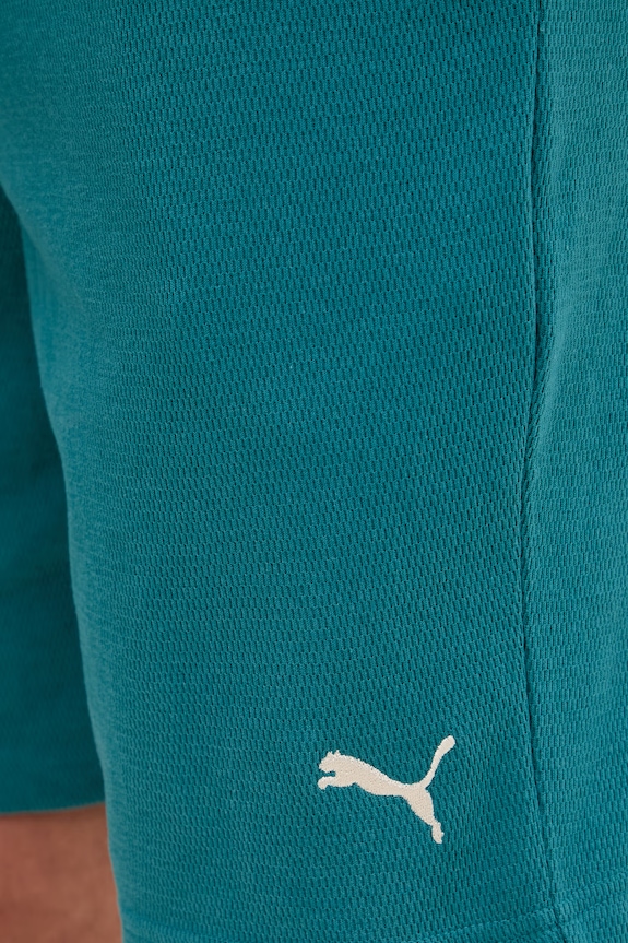 Puma pantaloni scurți de trening pentru bărbați, cu bumbac Essential Elevated turcoaz 692021