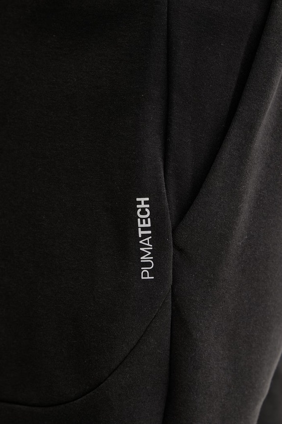 Puma teplákové šortky pánske s bavlnou Pumatech čierna 692182
