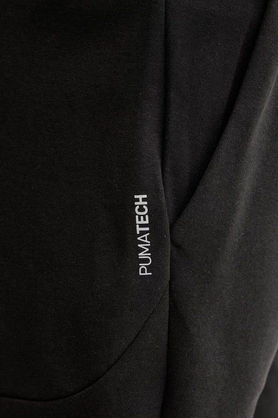 Puma teplákové šortky pánske s bavlnou Pumatech čierna 692182
