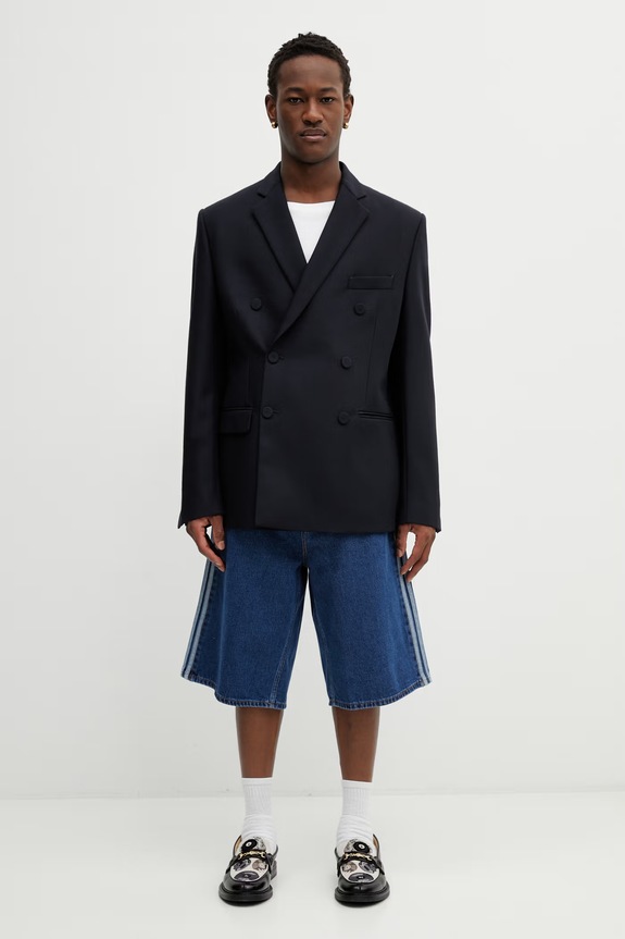 adidas Originals pantaloncini di jeans Firebird KD1500 blu