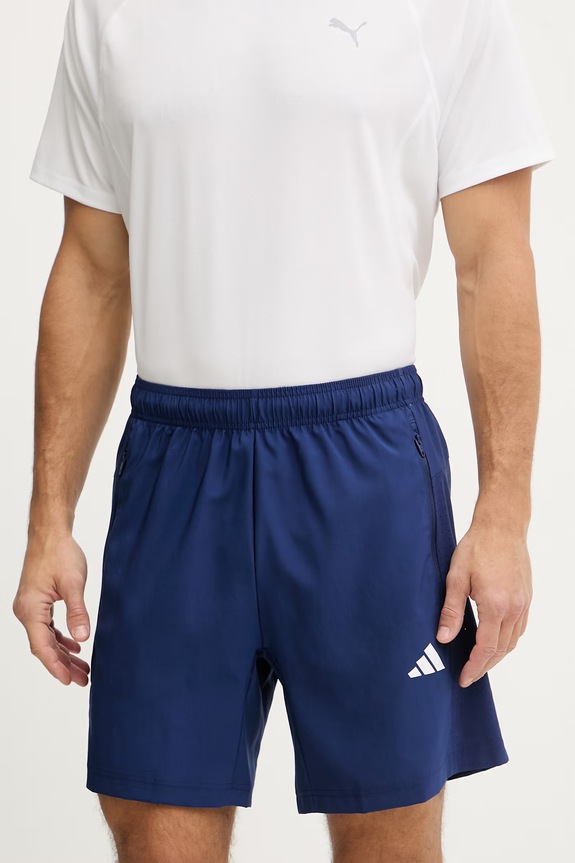 adidas Performance szorty treningowe tkanina niebieski KD2947