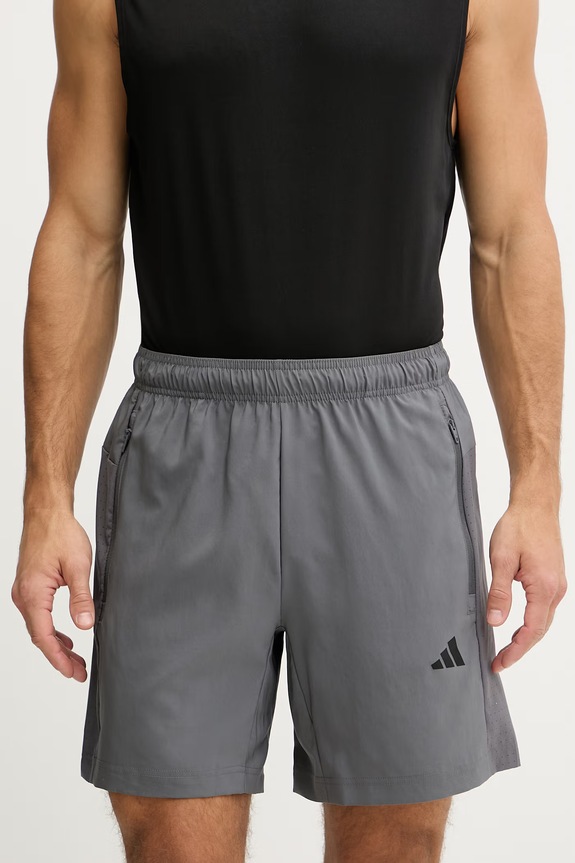 adidas Performance szorty treningowe tkanina szary KD2949