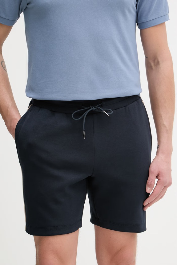 Hackett London pantaloni scurți tricotaj bleumarin HM5800086