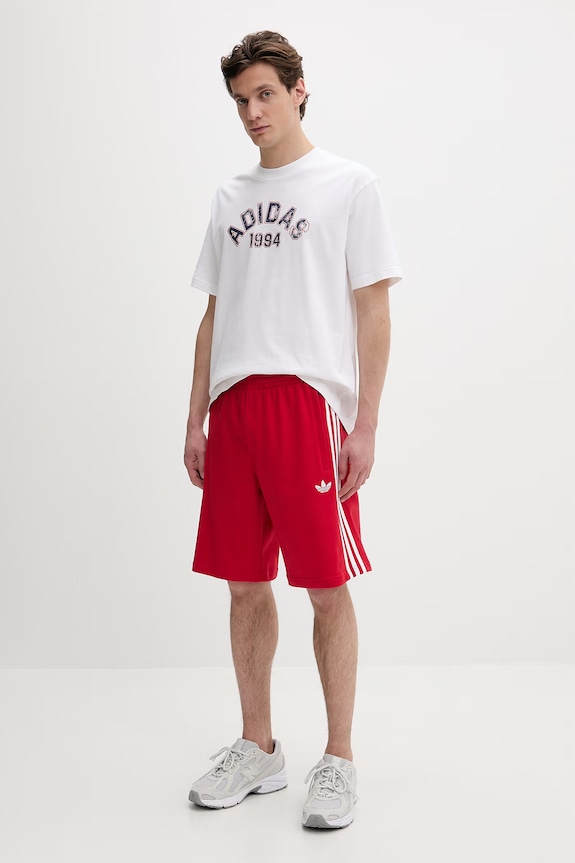 Хлопковые шорты adidas Originals KE3564 красный SS26