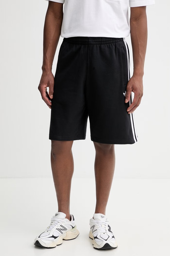 adidas Originals szorty bawełniane aplikacja czarny KE3566
