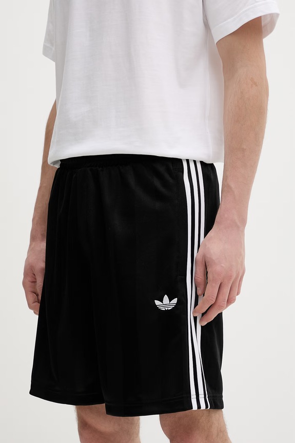 Σορτς adidas Originals πλεκτό ύφασμα μαύρο KE3594