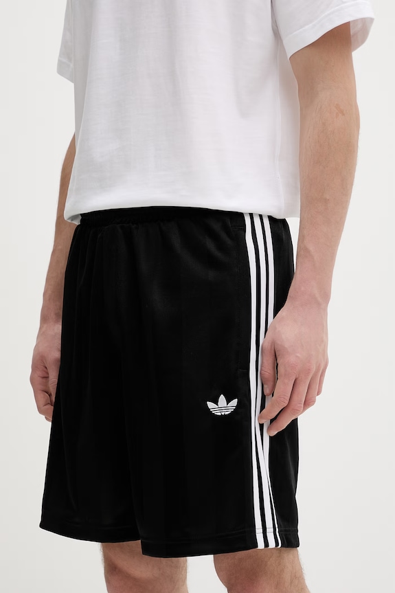 Σορτς adidas Originals πλεκτό ύφασμα μαύρο KE3594