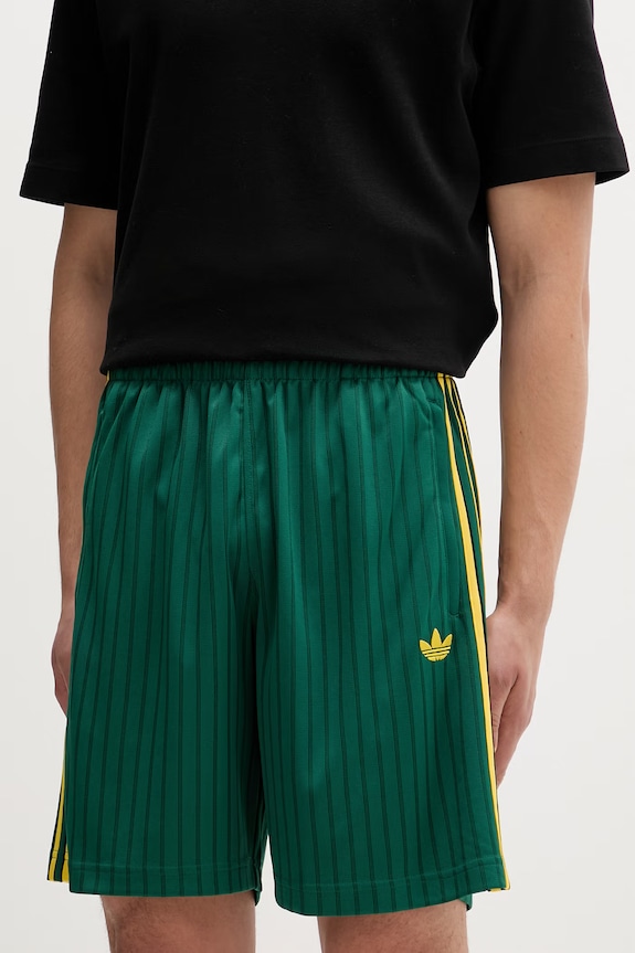 Σορτς adidas Originals Firebird πλεκτό ύφασμα πράσινο KS5504.