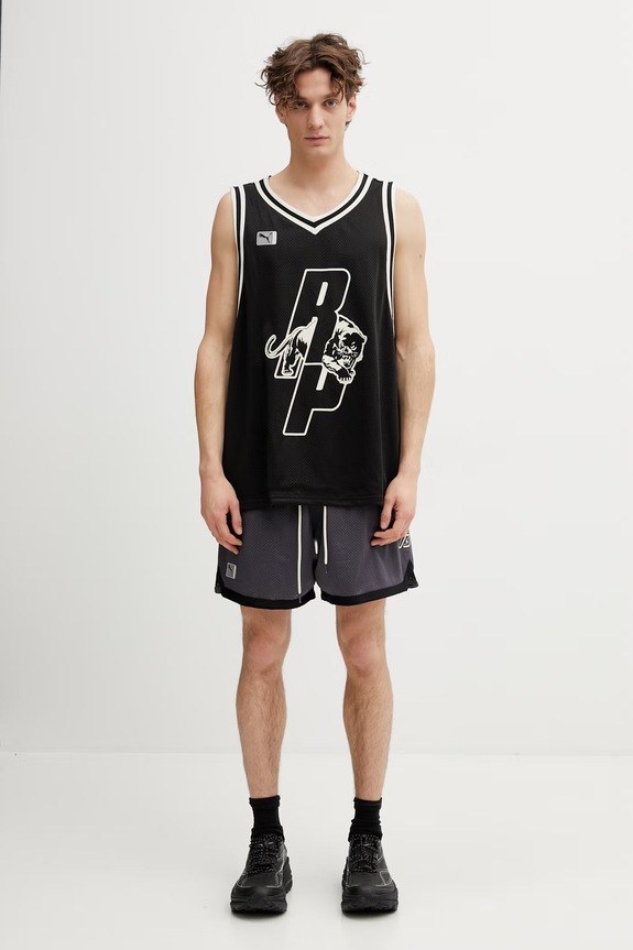 Puma pantaloni scurți Represent 635802 gri
