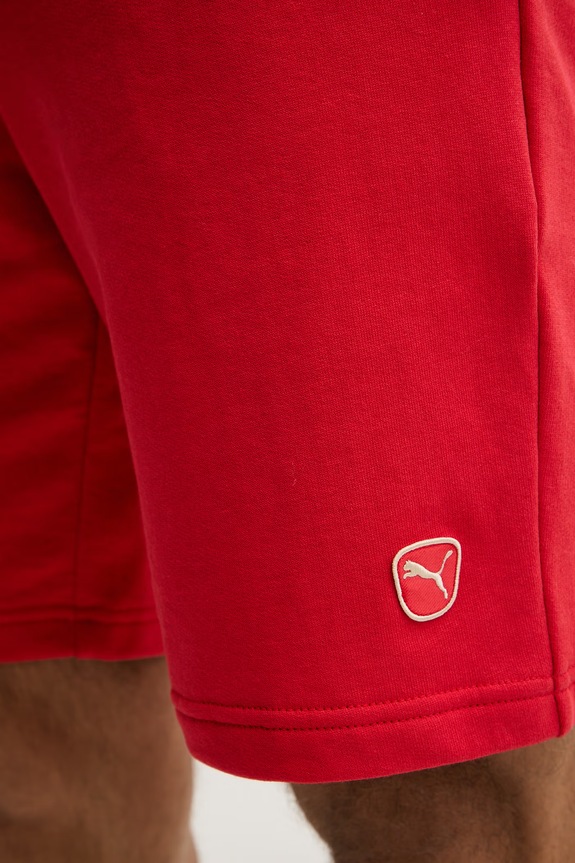 Puma szorty bawełniane Essential Elevated czerwony 692017