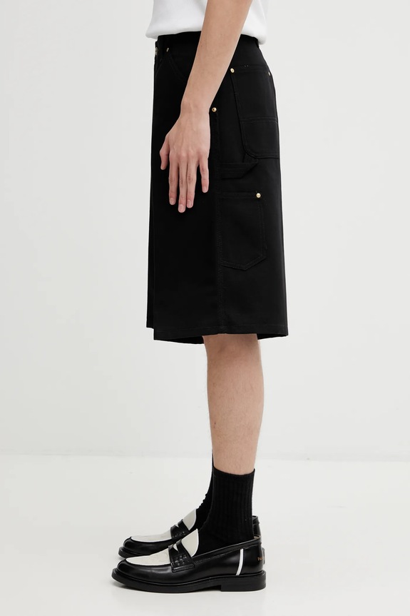 Τζιν σορτς Carhartt WIP OG Single Knee Short I036308.8901 μαύρο SS26