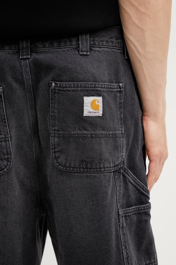 Carhartt WIP OG Aden Double Knee Short pantaloni scurți de denim pentru bărbați negru I036272.89B7