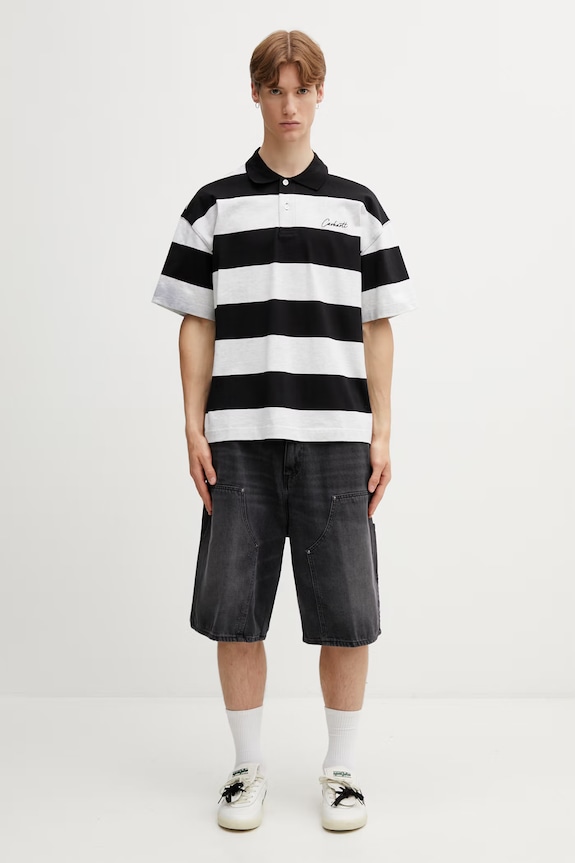 Carhartt WIP OG Aden Double Knee Short pantaloni scurți de denim pentru bărbați I036272.89B7 negru