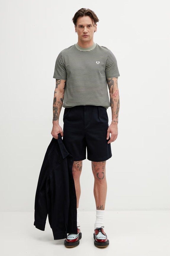 A.P.C. pantaloni scurți din bumbac pentru bărbați COHNZ.H10020 bleumarin