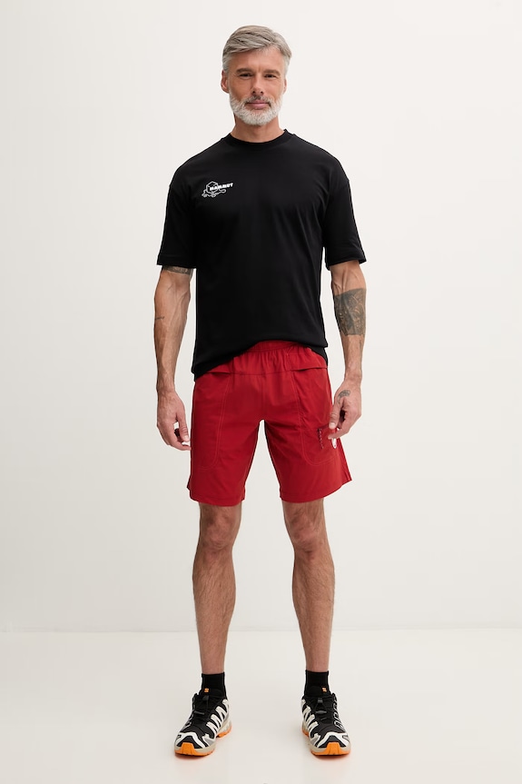 Mammut športové šortky pánske Sender 1023.01540 burgundské SS26