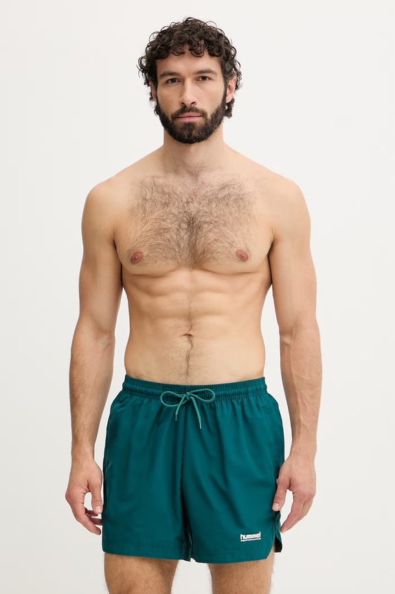 Hummel pantaloni scurți de baie pentru bărbați verde 232880