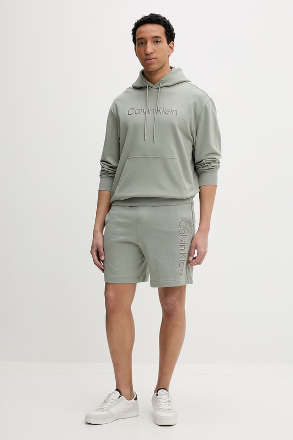 Calvin Klein pantaloni scurți de trening pentru bărbați, din bumbac LV04LF240G verde SS26